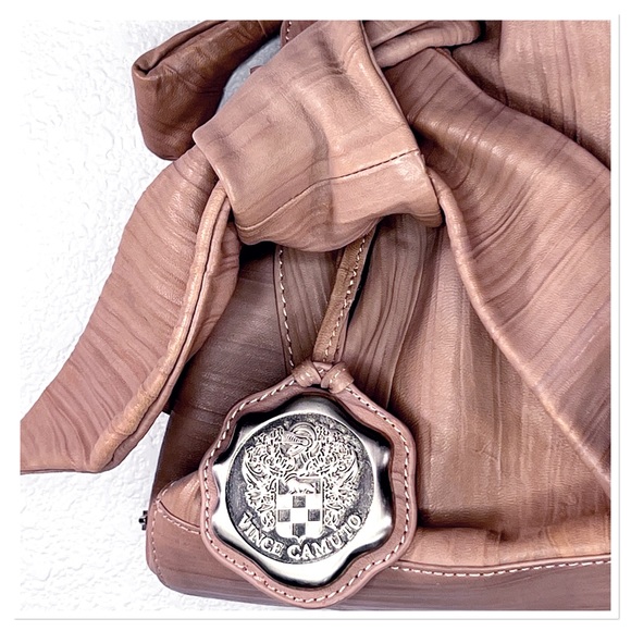 Vince Camuto Soft Pink Rose - Textured Leather Tote Bag Sz XL - Picture 3 of 14